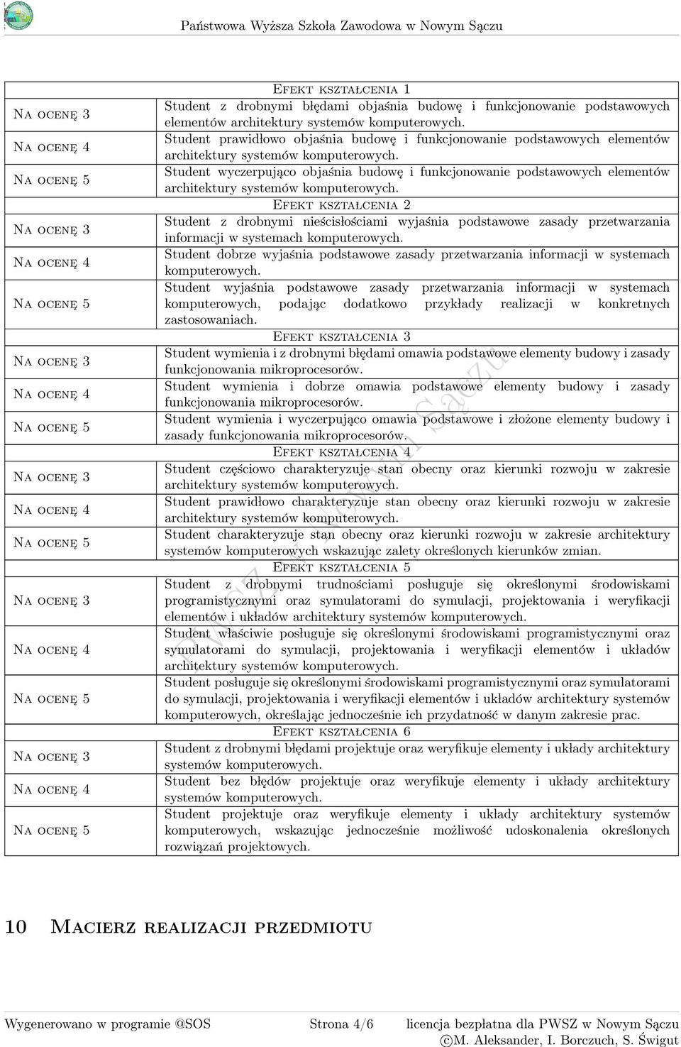 wyjaśnia podstawowe zasady przetwarzania informacji w systemach komputerowych. Student dobrze wyjaśnia podstawowe zasady przetwarzania informacji w systemach komputerowych.