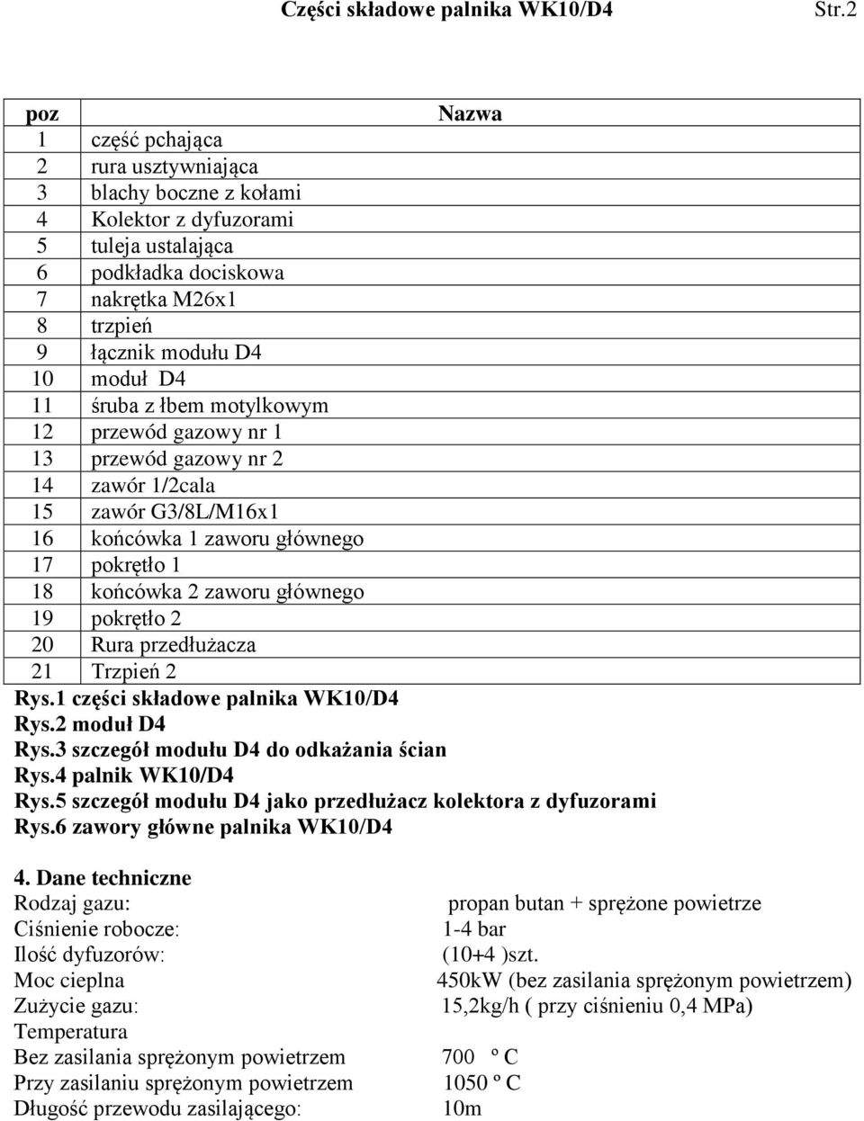 11 śruba z łbem motylkowym 12 przewód gazowy nr 1 13 przewód gazowy nr 2 14 zawór 1/2cala 15 zawór G3/8L/M16x1 16 końcówka 1 zaworu głównego 17 pokrętło 1 18 końcówka 2 zaworu głównego 19 pokrętło 2