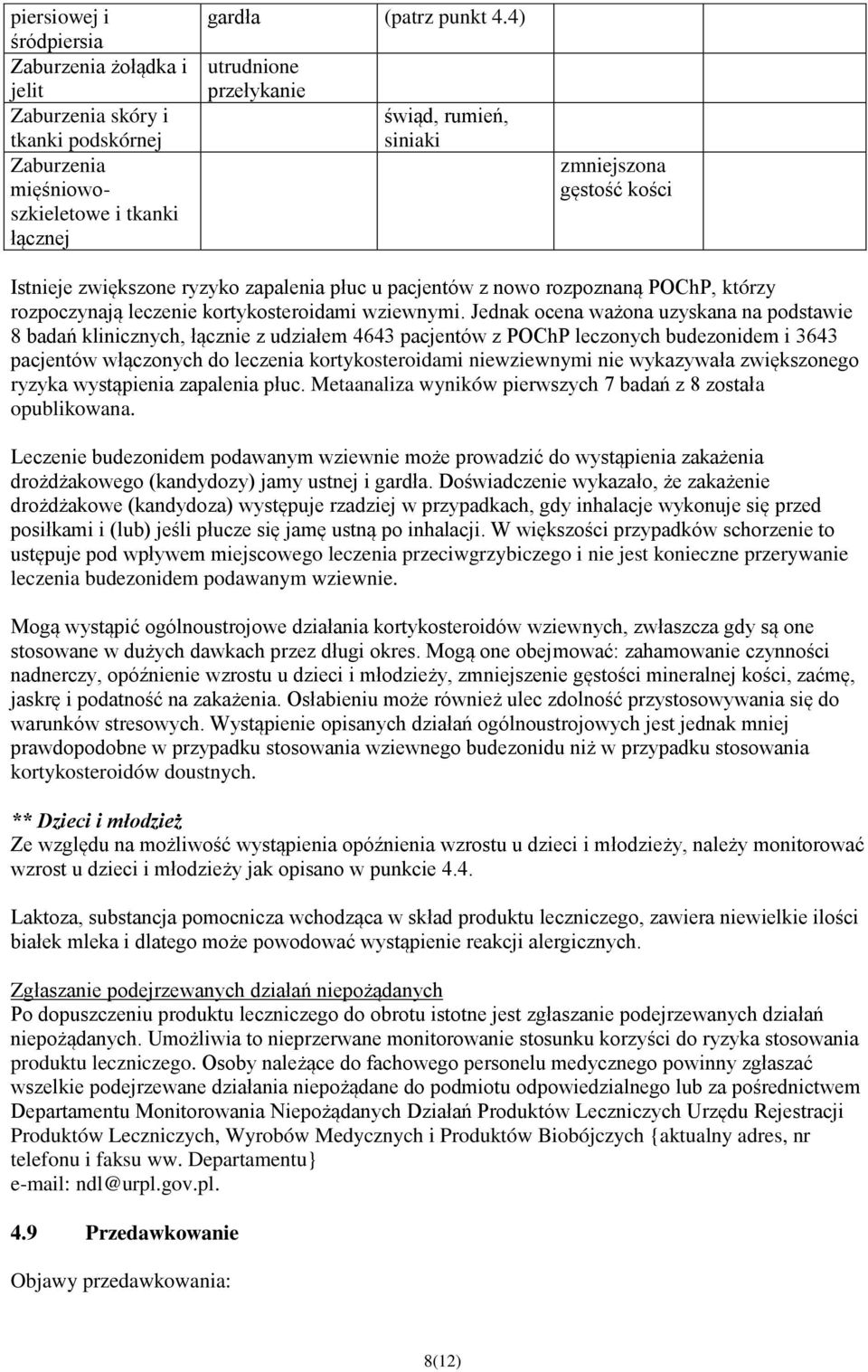kortykosteroidami wziewnymi.