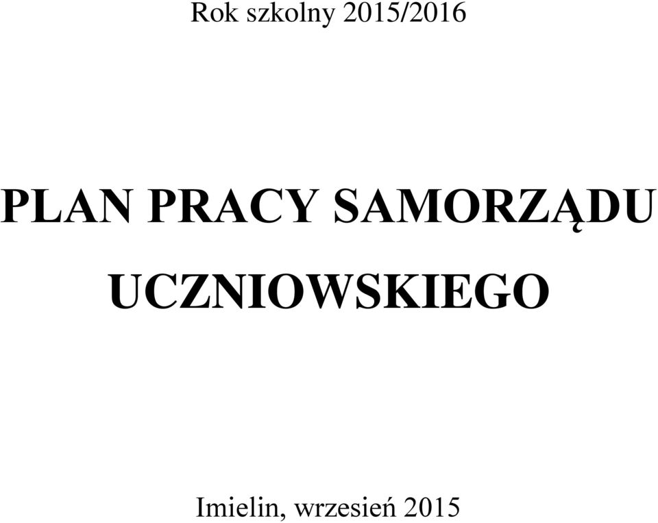 PRACY SAMORZĄDU