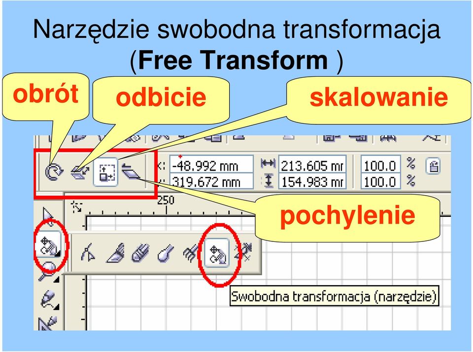 Transform ) obrót