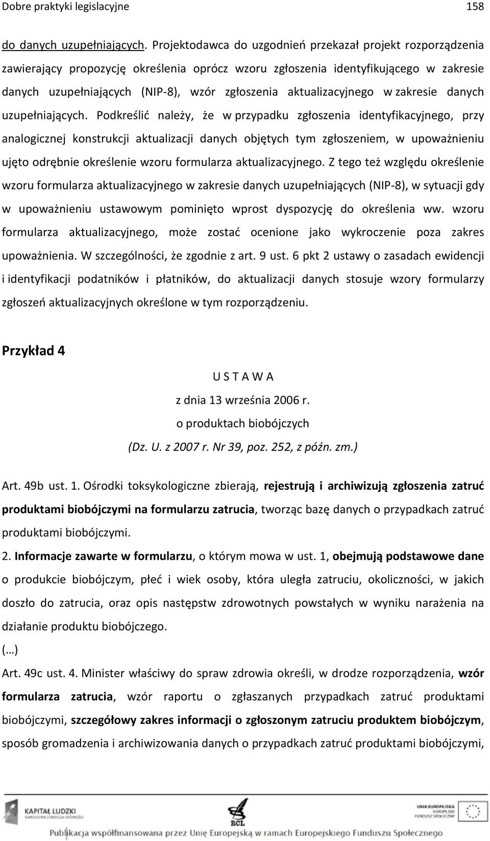 aktualizacyjnego w zakresie danych uzupełniających.