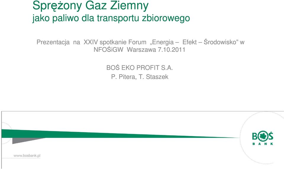 Energia Efekt Środowisko w NFOŚiGW Warszawa 7.