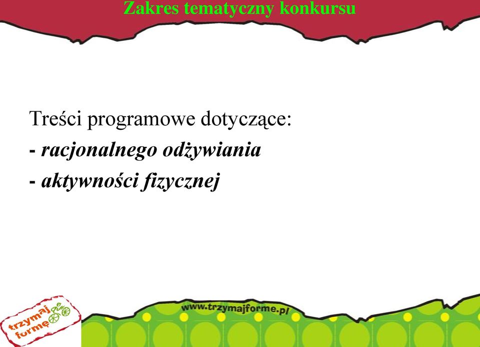 programowe dotyczące: -