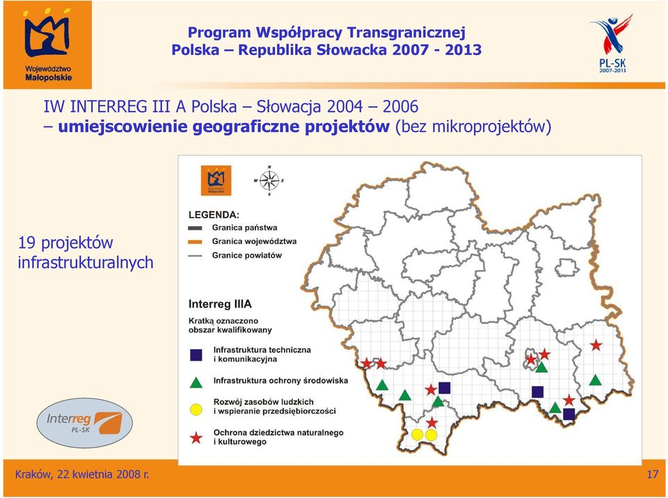 projektów (bez mikroprojektów) 19