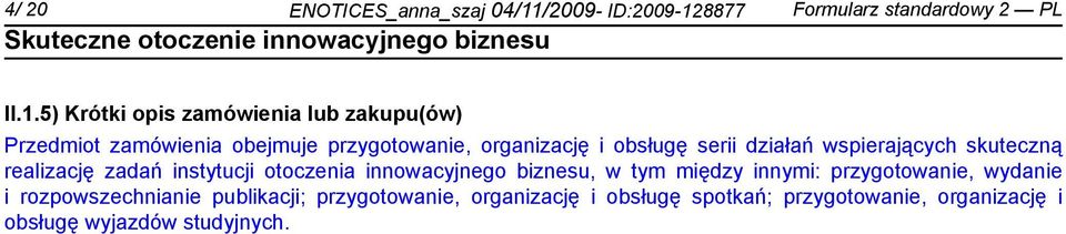 8877 Formularz standardowy 2 PL II.1.