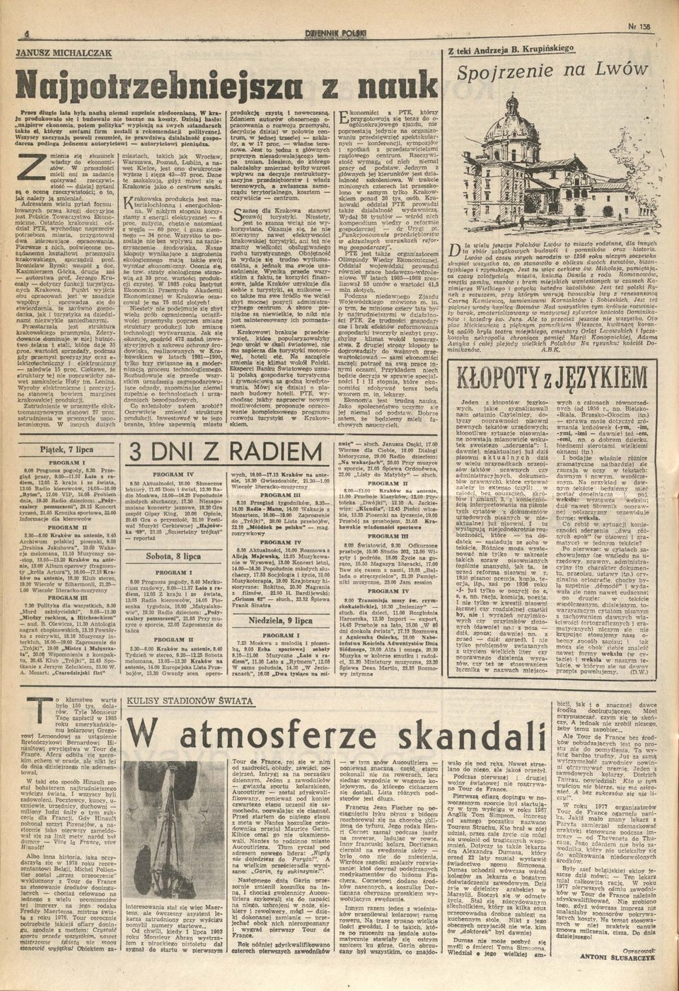 m e sę stsunek ł d y d eknm stó. W presłśc m e l n dne p sy ć re c y stść dsj pytn są cenę recy stśc; t jk leży ją m eć.