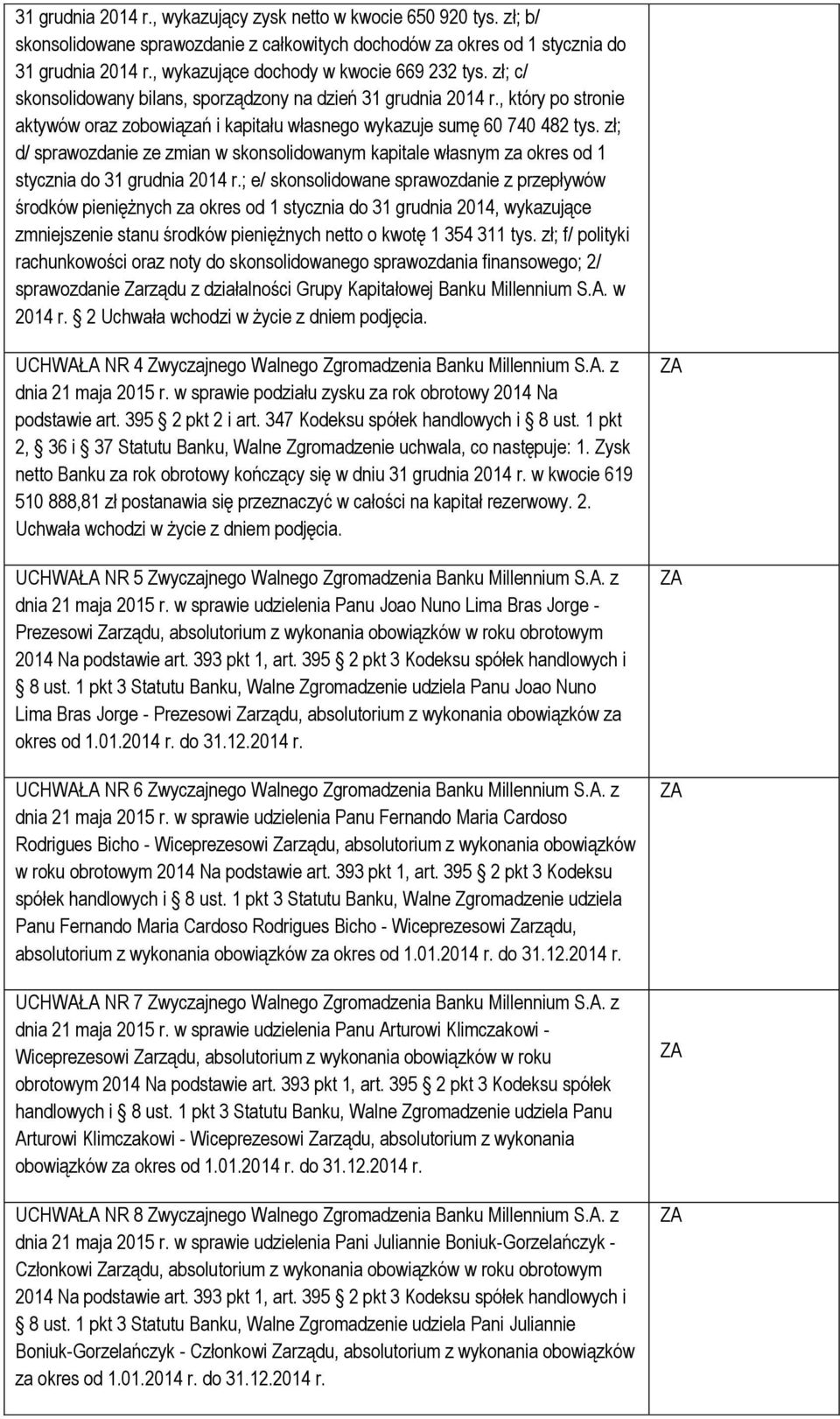 , który po stronie aktywów oraz zobowiązań i kapitału własnego wykazuje sumę 60 740 482 tys.