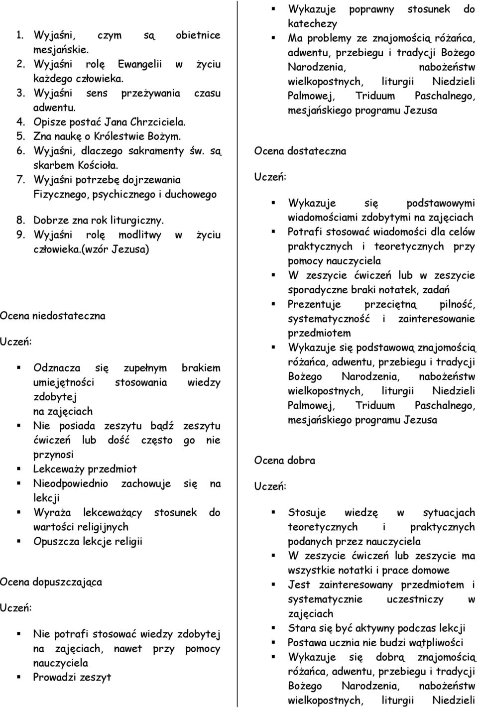 Wyjaśni rolę modlitwy w życiu człowieka.