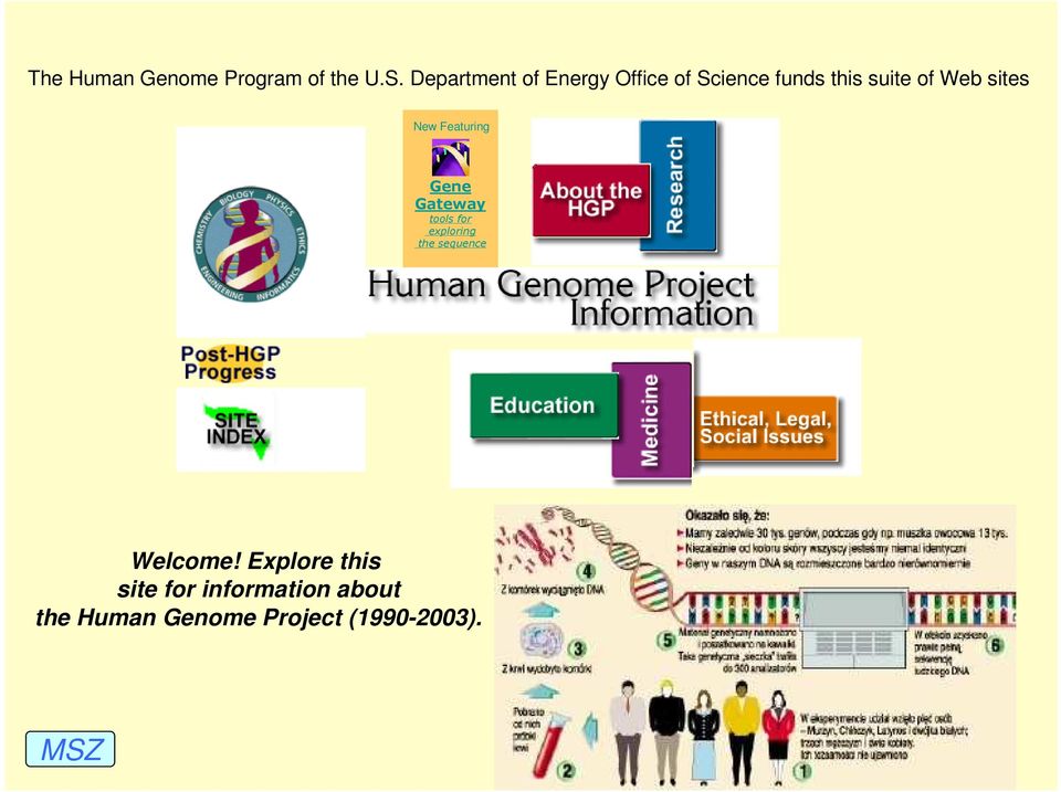 sites New Featuring Gene Gateway tools for exploring the