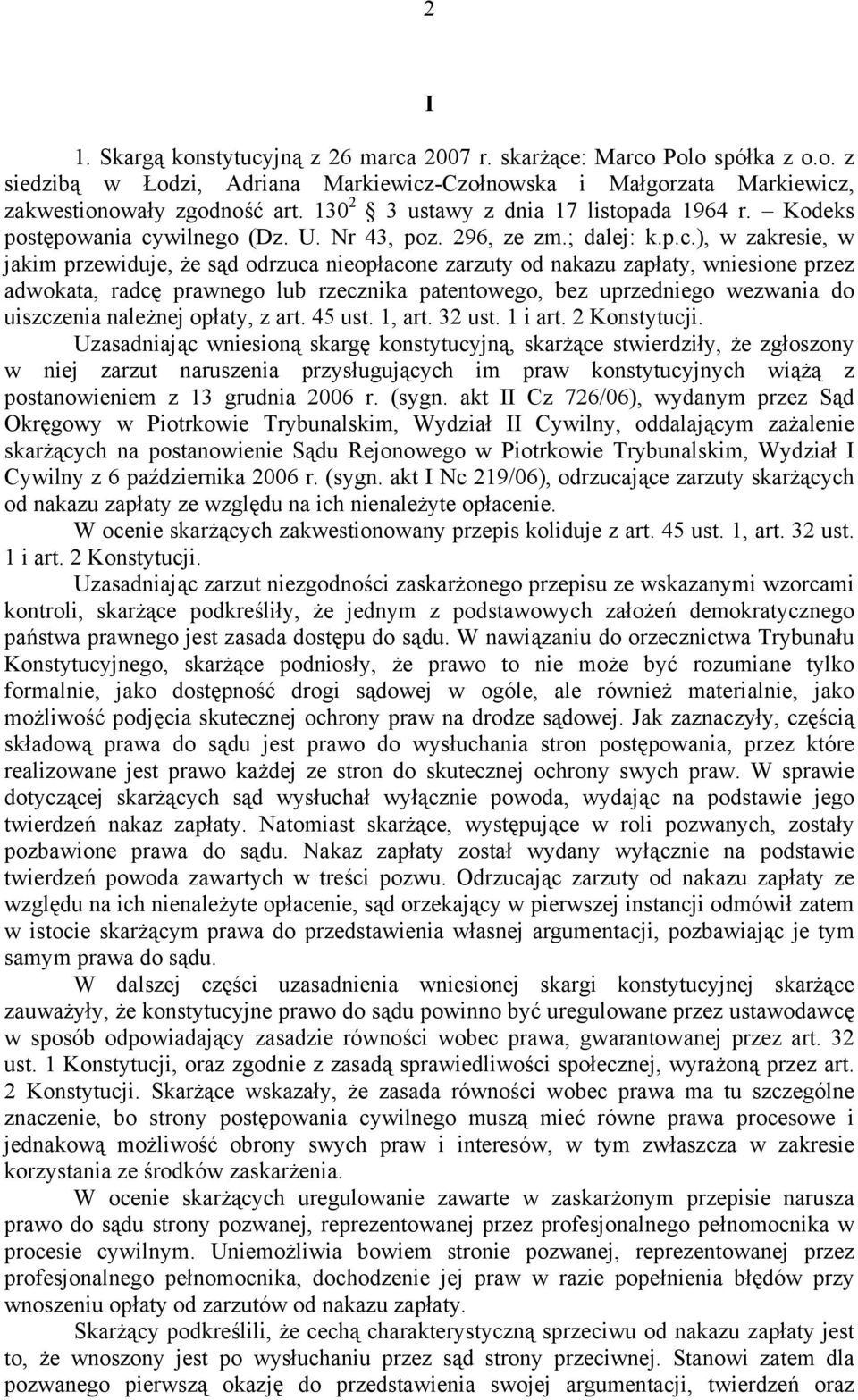wilnego (Dz. U. Nr 43, poz. 296, ze zm.; dalej: k.p.c.