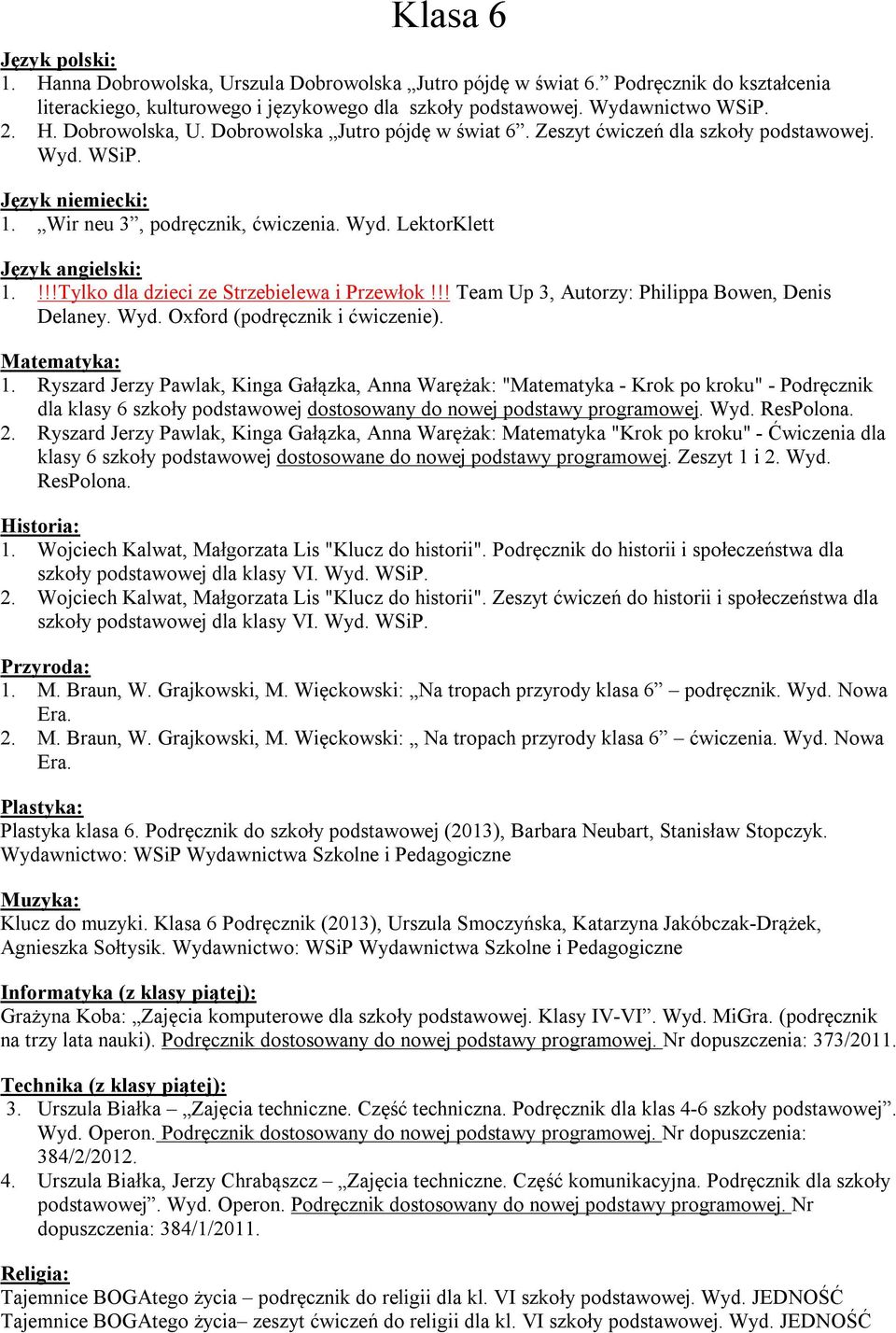 Wyd. Oxford (podręcznik i ćwiczenie). Matematyka: 1.