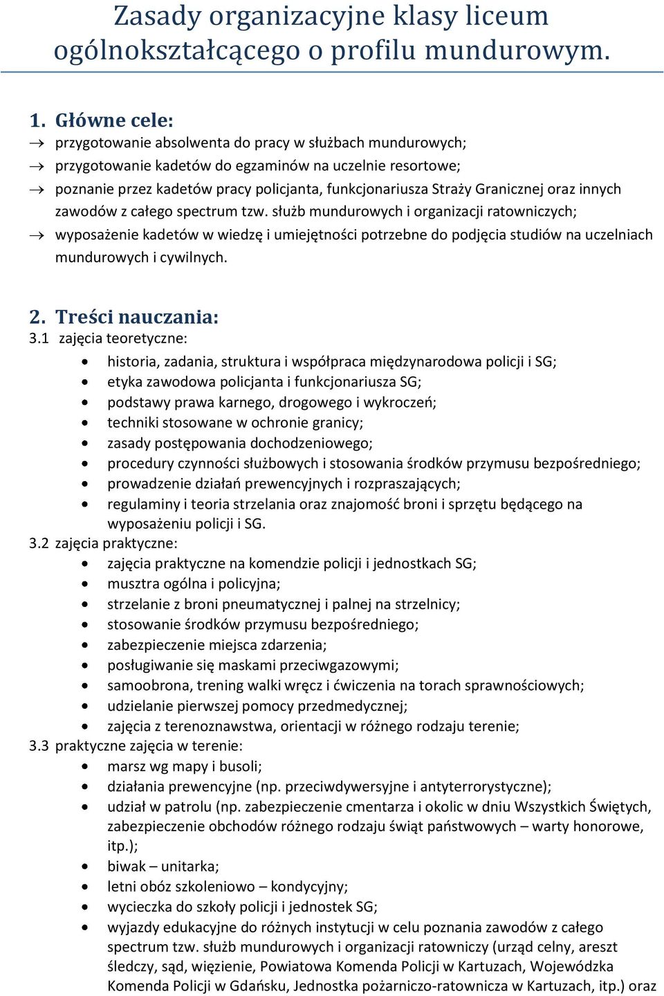 Granicznej oraz innych zawodów z całego spectrum tzw.