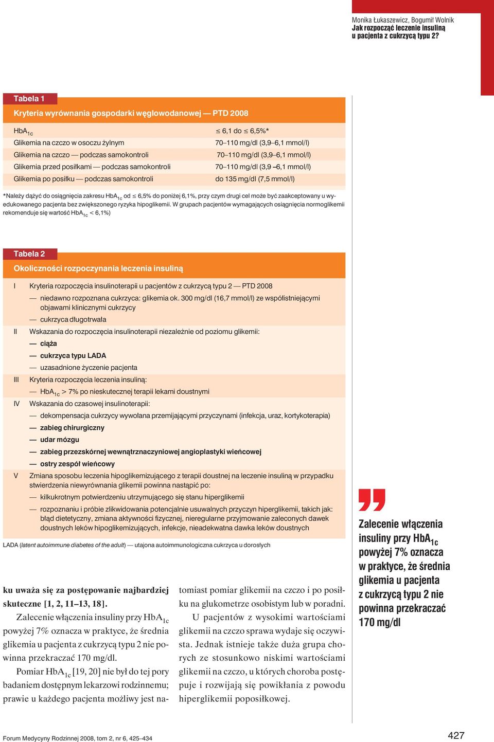 (3,9 6,1 mmol/l) Glikemia przed posiłkami podczas samokontroli 70 110 mg/dl (3,9 6,1 mmol/l) Glikemia po posiłku podczas samokontroli do 135 mg/dl (7,5 mmol/l) *Należy dążyć do osiągnięcia zakresu