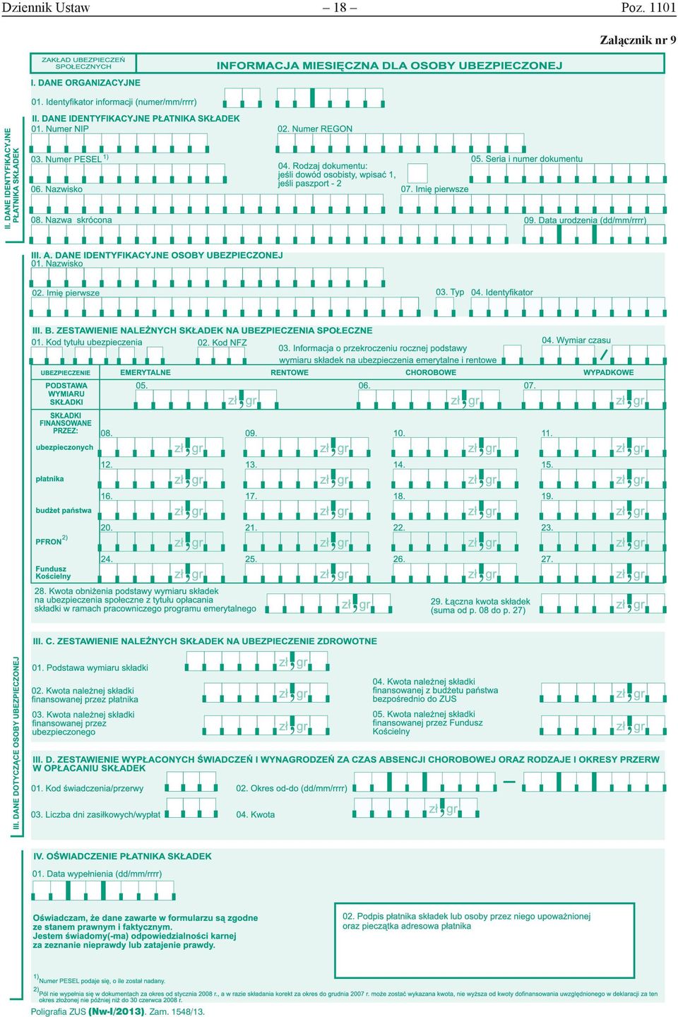 nr 9 Poligrafia ZUS