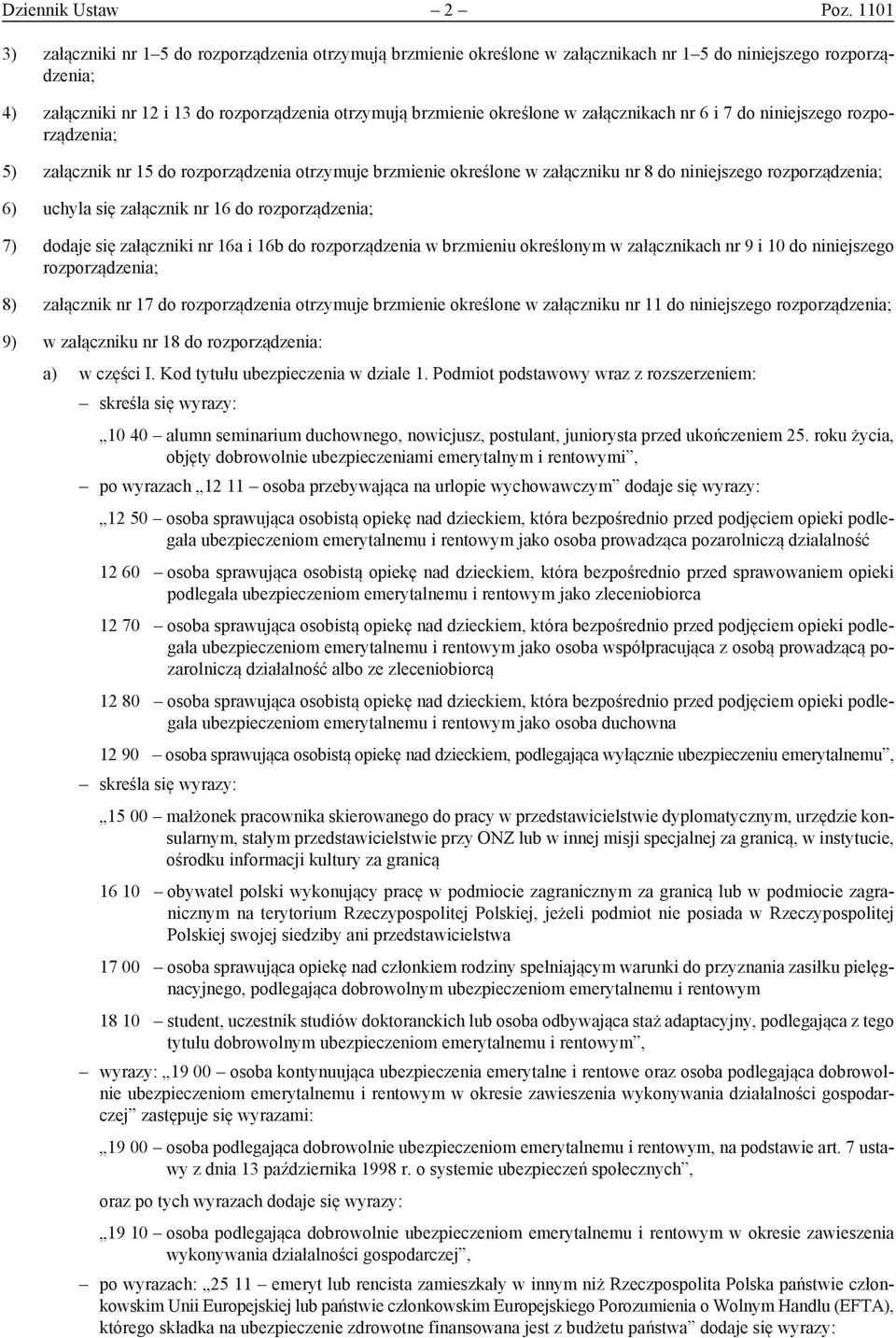 w załącznikach nr 6 i 7 do niniejszego rozporządzenia; 5) załącznik nr 15 do rozporządzenia otrzymuje brzmienie określone w załączniku nr 8 do niniejszego rozporządzenia; 6) uchyla się załącznik nr