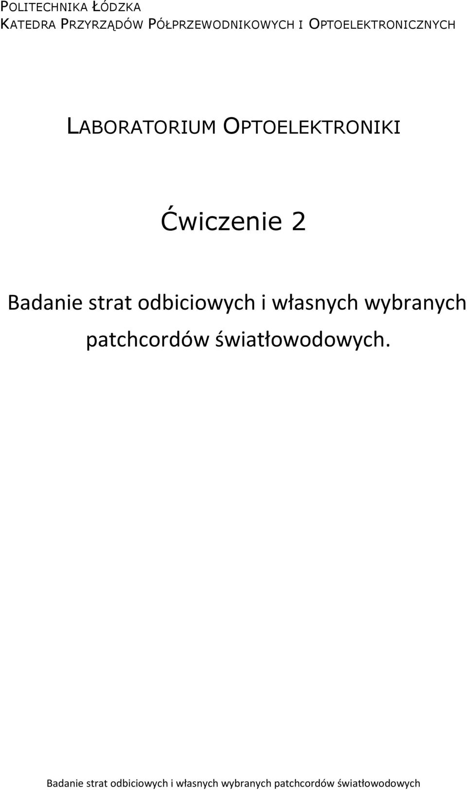 odbiciowych i własnych