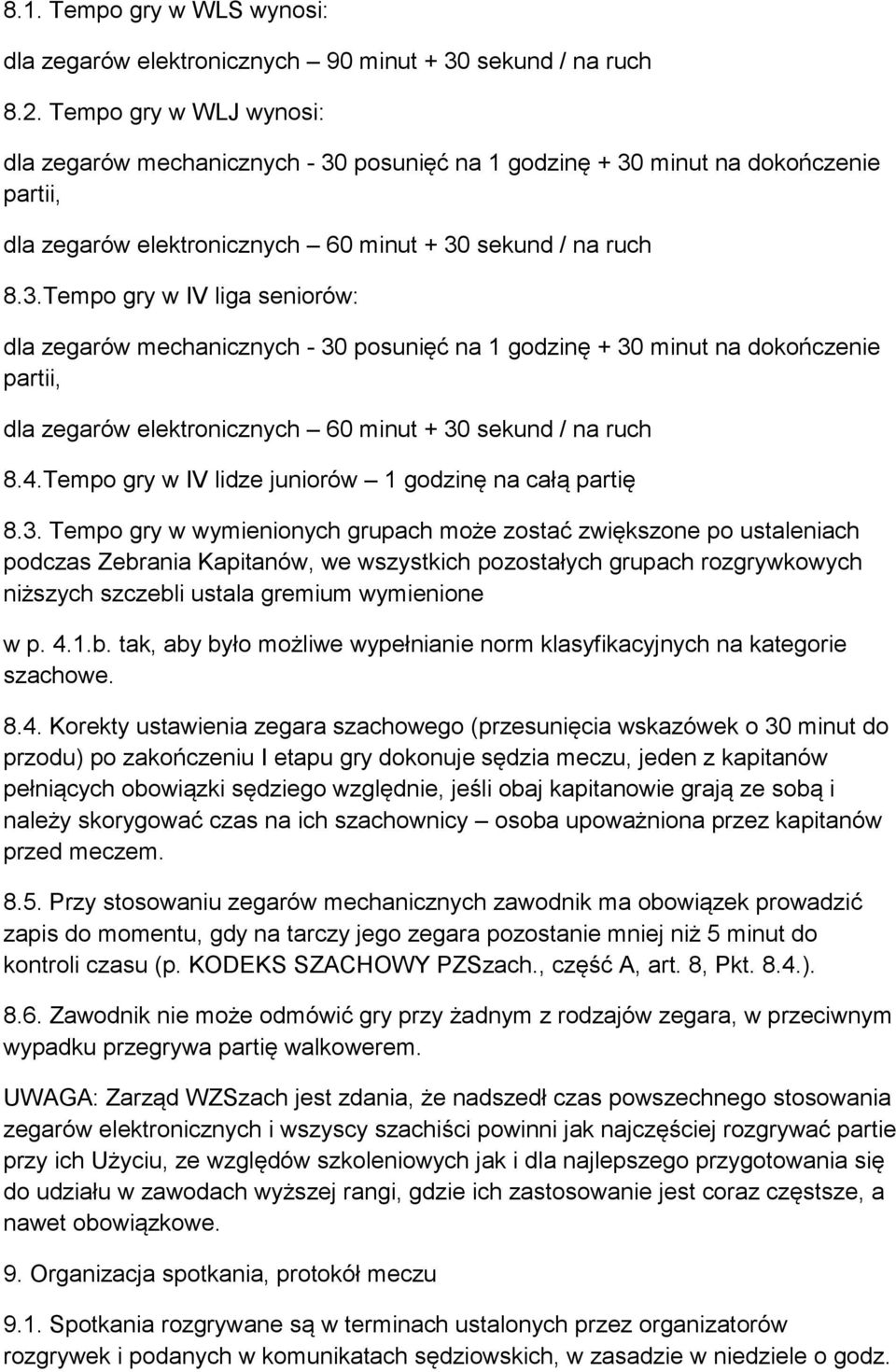 posunięć na 1 godzinę + 30