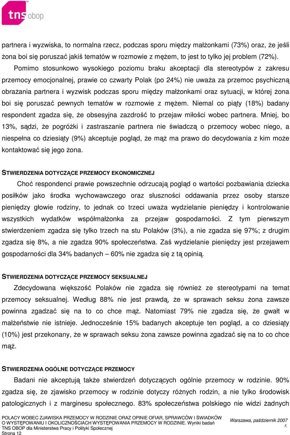 podczas sporu między małŝonkami oraz sytuacji, w której Ŝona boi się poruszać pewnych tematów w rozmowie z męŝem.