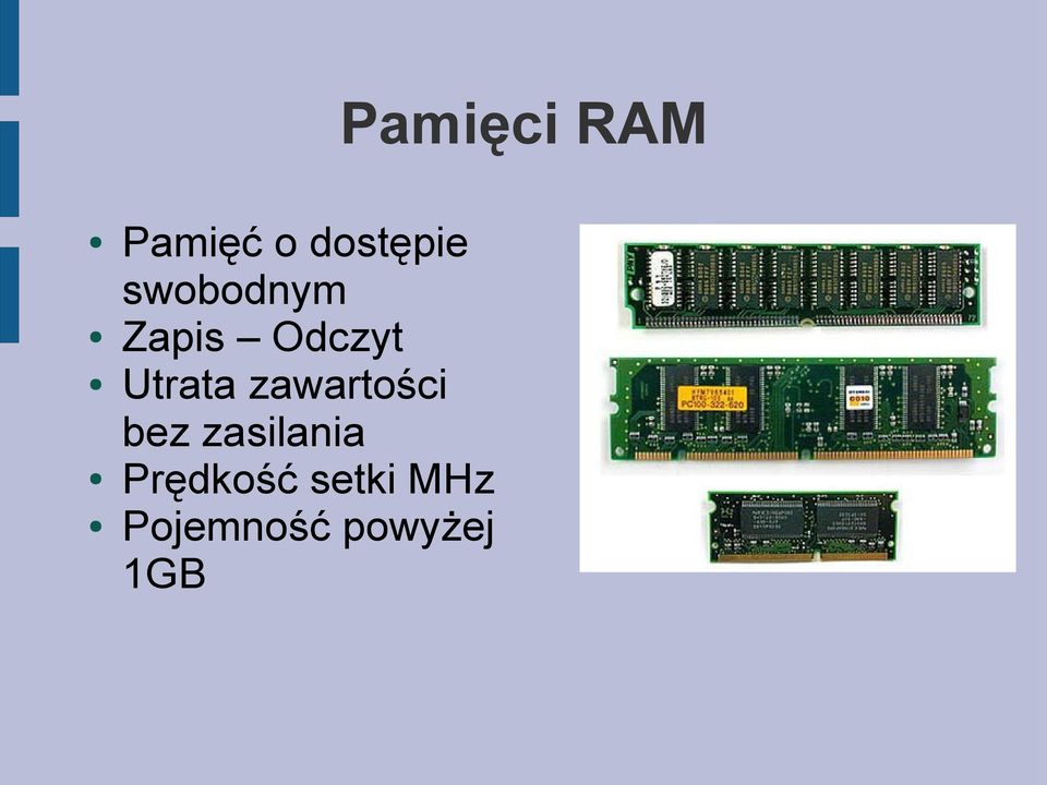 zawartości bez zasilania