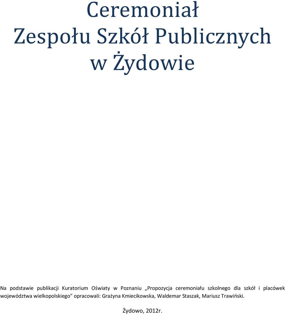 szkolnego dla szkół i placówek województwa wielkopolskiego
