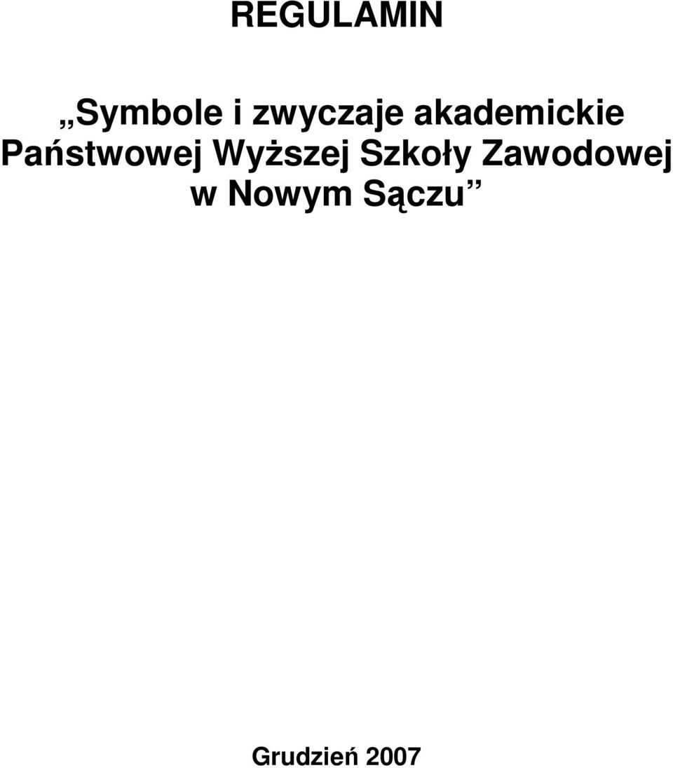 Państwowej Wyższej Szkoły