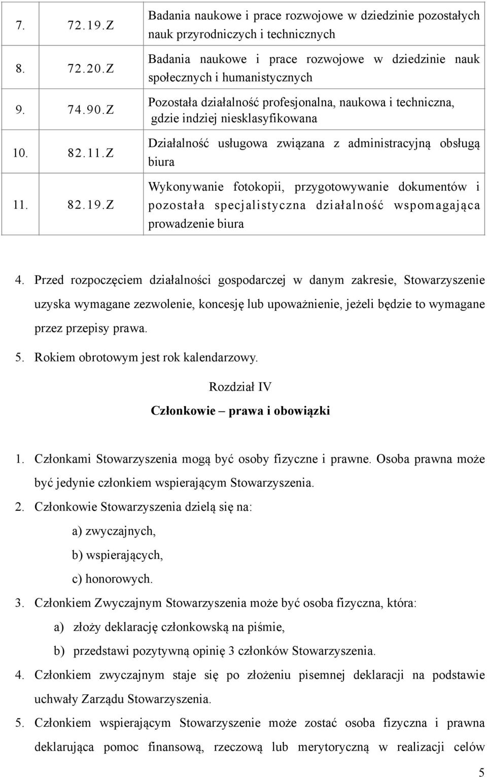 Z Badania naukowe i prace rozwojowe w dziedzinie pozostałych nauk przyrodniczych i technicznych Badania naukowe i prace rozwojowe w dziedzinie nauk społecznych i humanistycznych Pozostała działalność