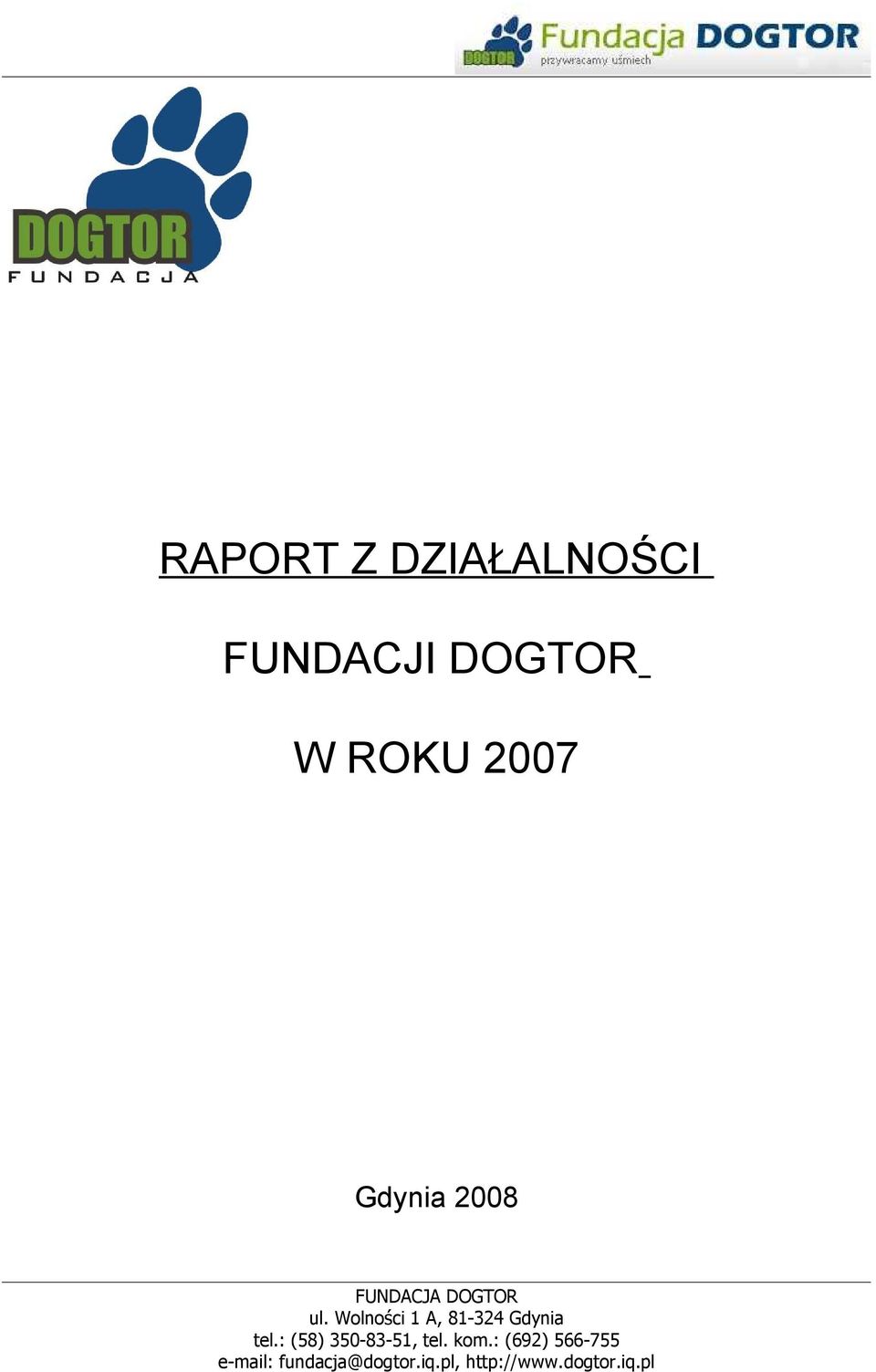 FUNDACJI DOGTOR