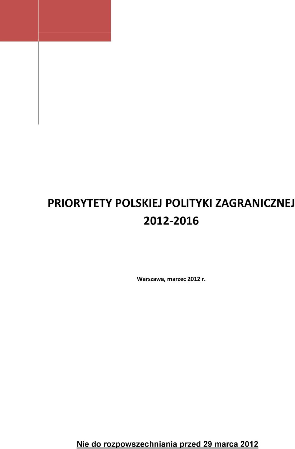 Warszawa, marzec 2012 r.