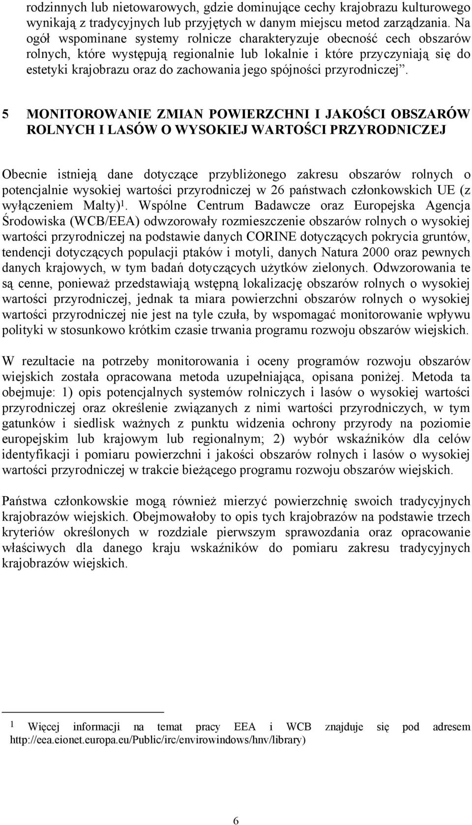 spójności przyrodniczej.