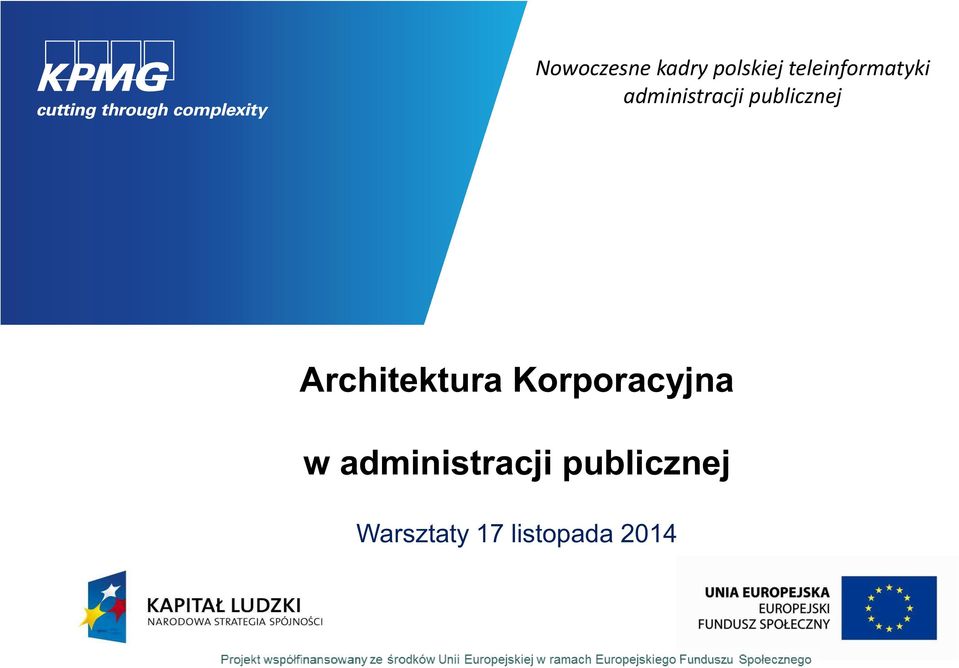 publicznej Architektura Korporacyjna