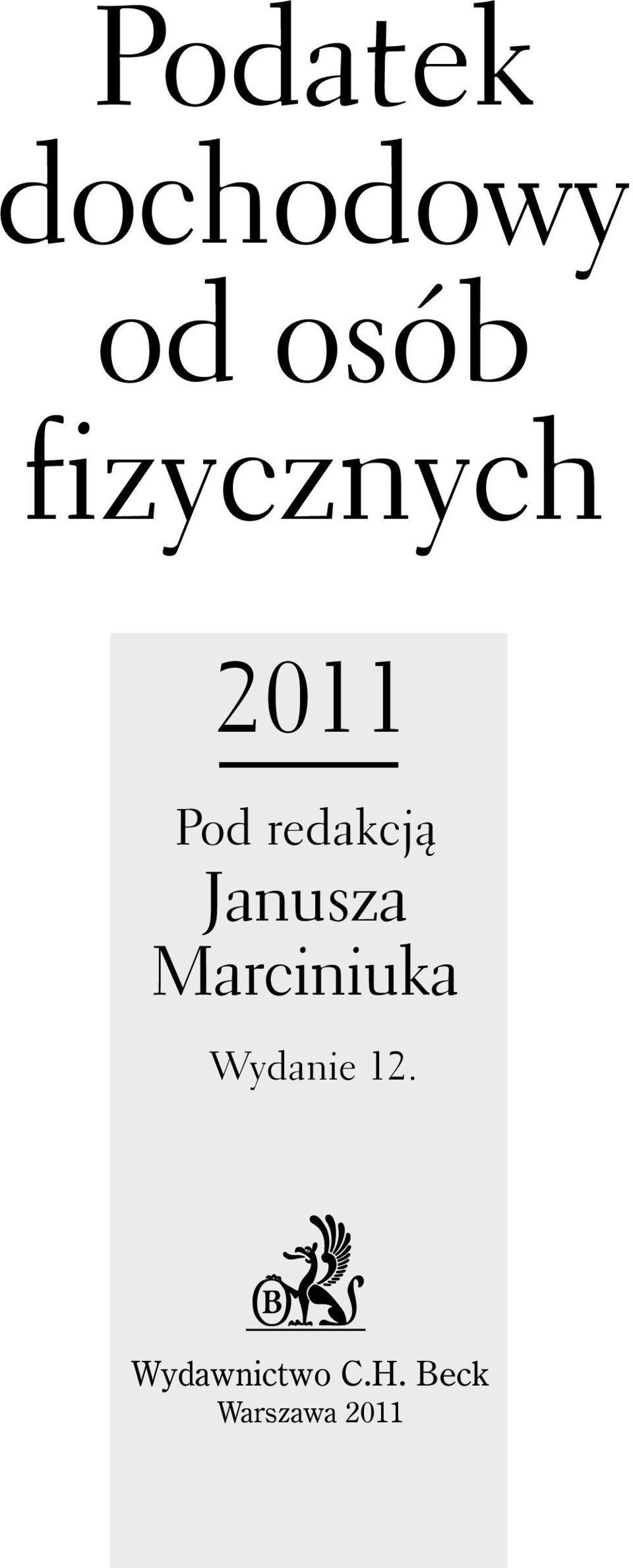 Janusza Marciniuka Wydanie 12.