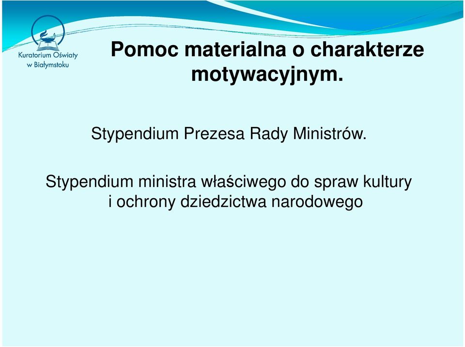 Stypendium ministra właściwego do spraw kultury