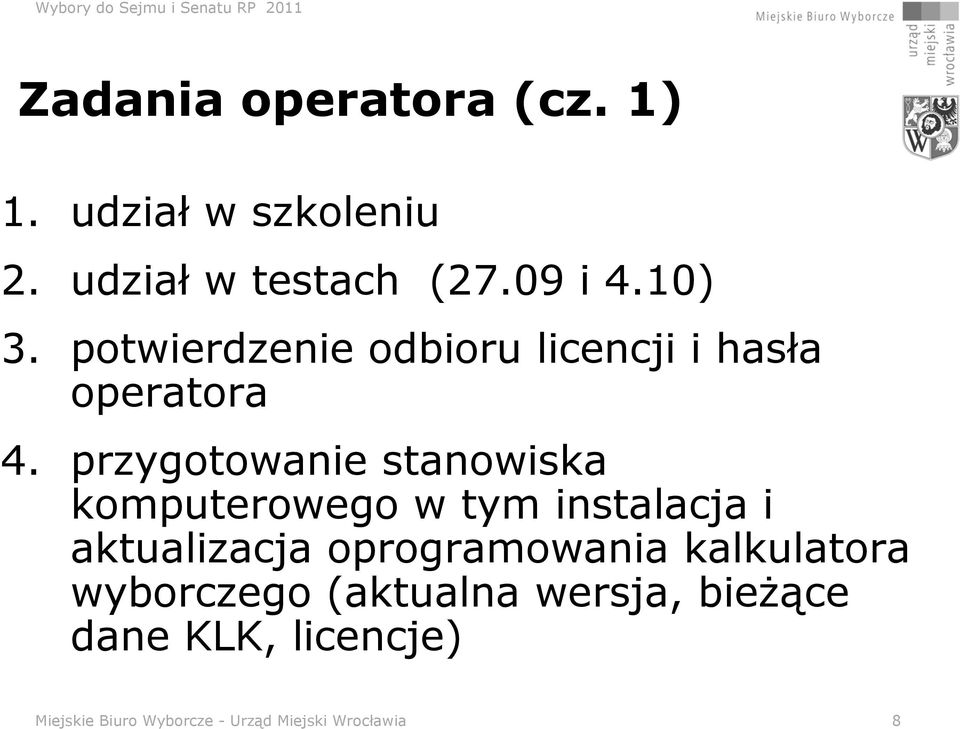 przygotowanie stanowiska komputerowego w tym instalacja i aktualizacja oprogramowania