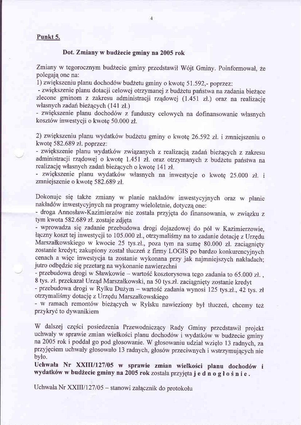 ) oraz na realizacjg wlasnych zadanbieí4cych (l4l zl.) - zwipkszenie planu dochodów z funduszy celowych na dofinansowanie wlasnych kosztów inwestycji o kwote 50.000 zl.