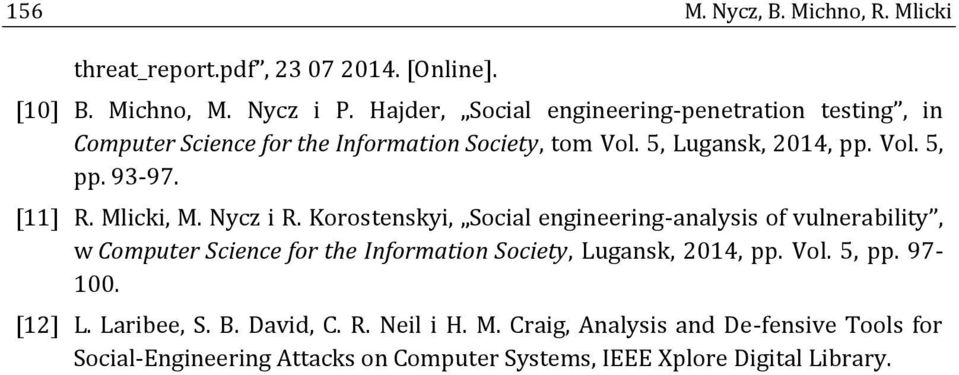 [11] R. Mlicki, M. Nycz i R.