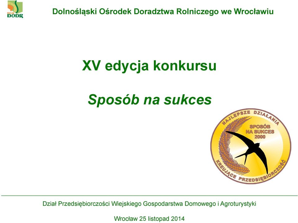 Dział Przedsiębiorczości Wiejskiego