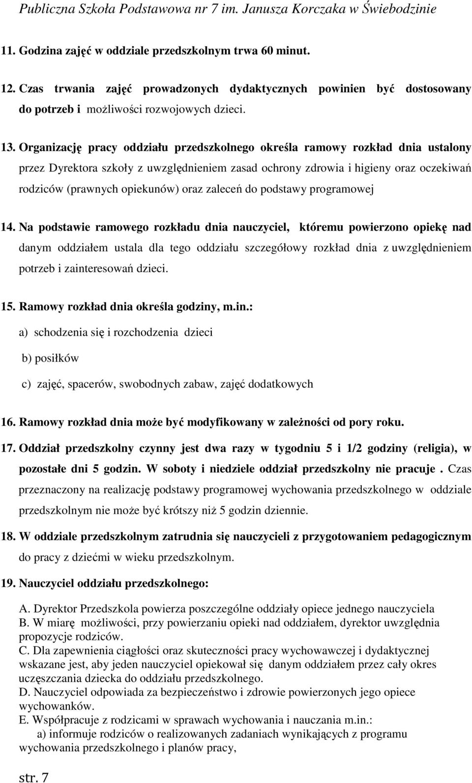 oraz zaleceń do podstawy programowej 14.