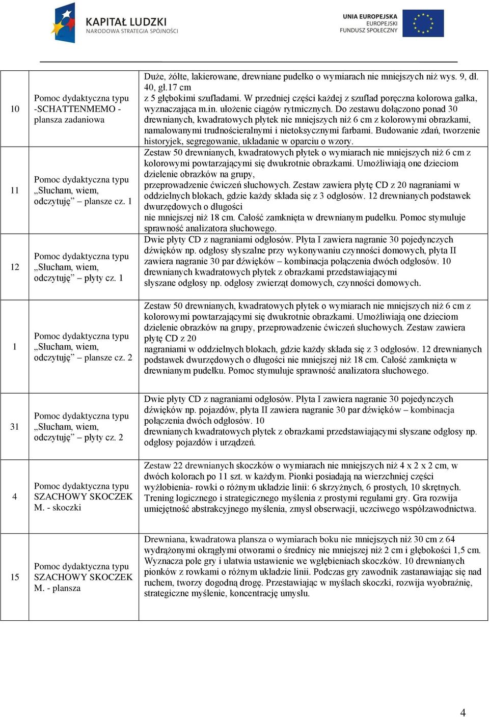 W przedniej części każdej z szuflad poręczna kolorowa gałka, wyznaczająca m.in. ułożenie ciągów rytmicznych.