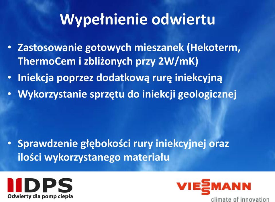 iniekcyjną Wykorzystanie sprzętu do iniekcji geologicznej