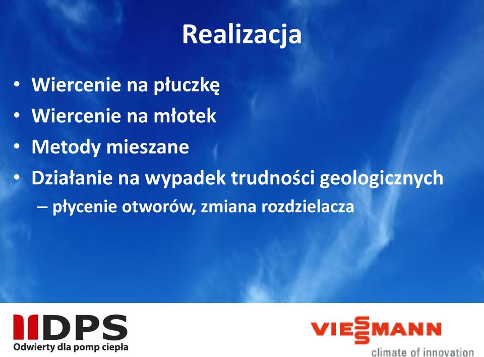 Działanie na wypadek trudności