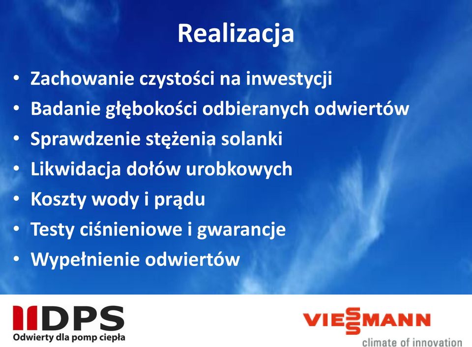 solanki Likwidacja dołów urobkowych Koszty wody i