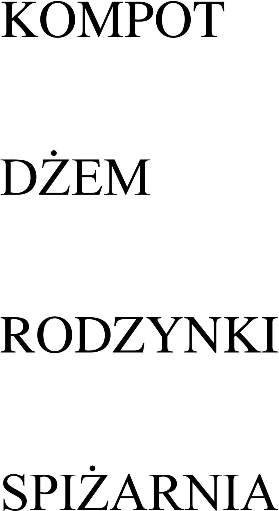 RODZYNKI