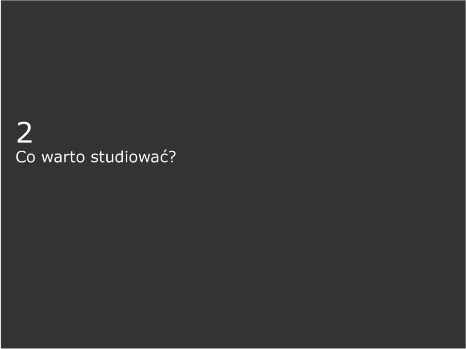 studiować?