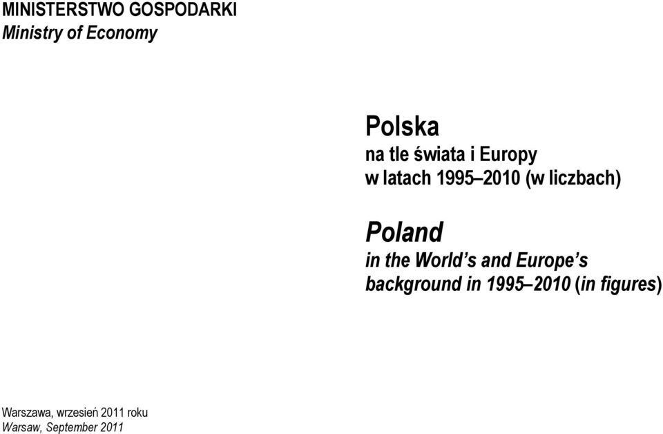 the World s and Europe s background in 1995 2010 (in