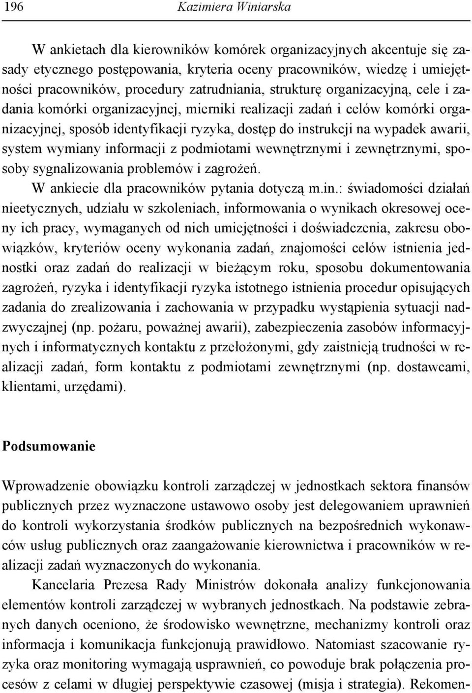 awarii, system wymiany inf