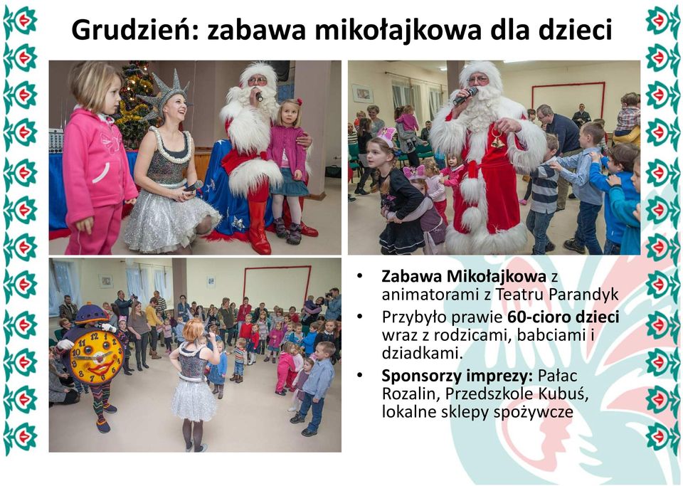 dzieci wraz z rodzicami, babciami i dziadkami.