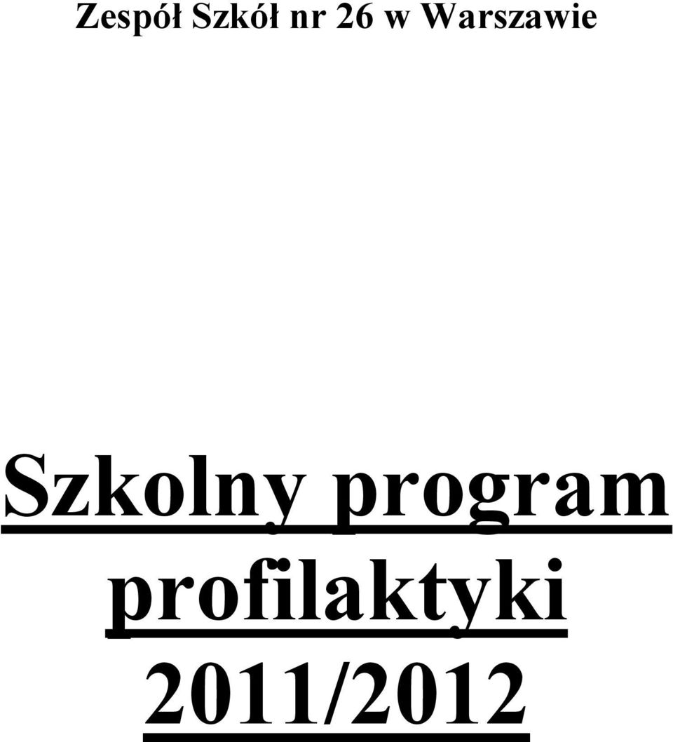 Szkolny program