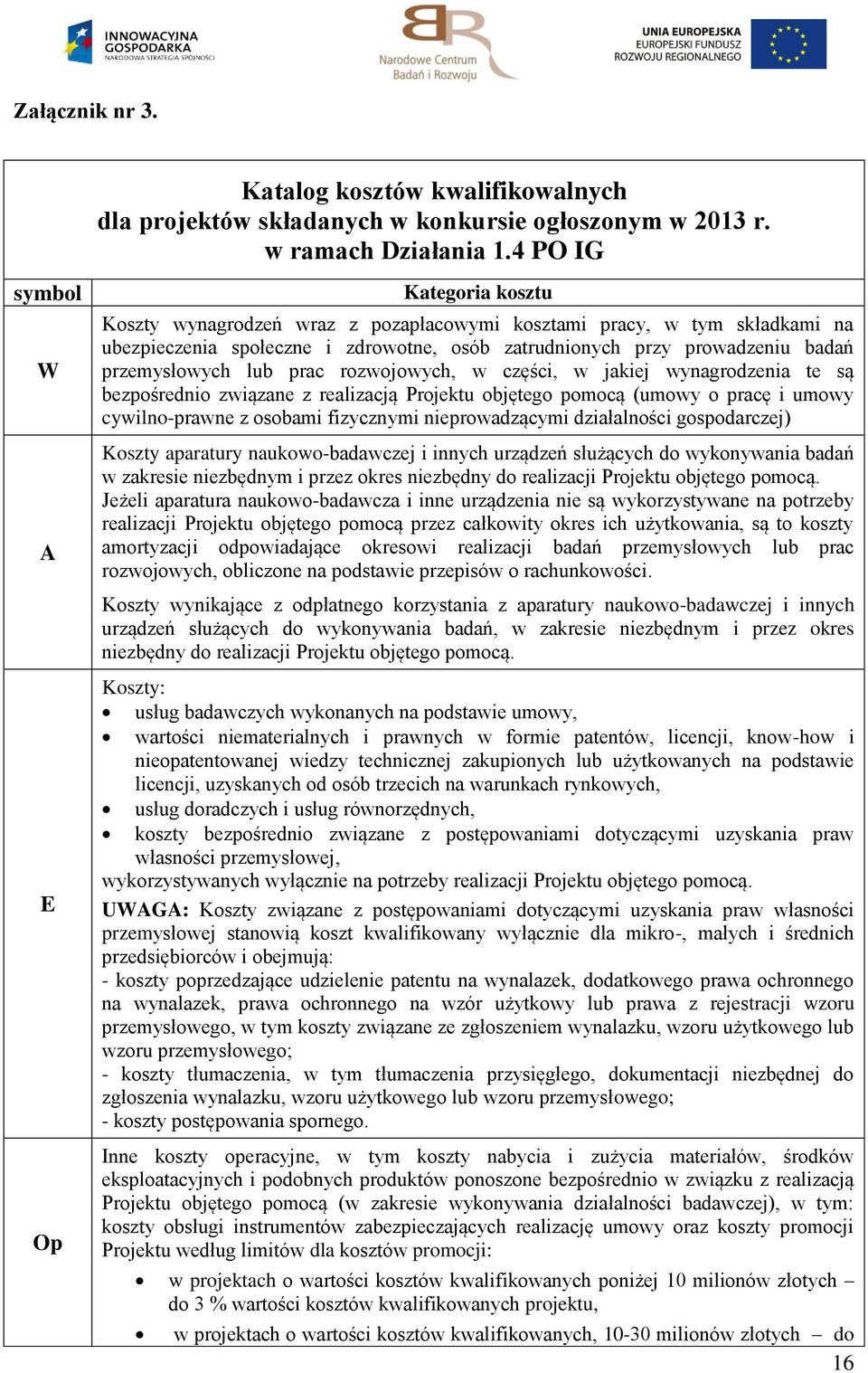 prac rozwojowych, w części, w jakiej wynagrodzenia te są bezpośrednio związane z realizacją Projektu objętego pomocą (umowy o pracę i umowy cywilno-prawne z osobami fizycznymi nieprowadzącymi