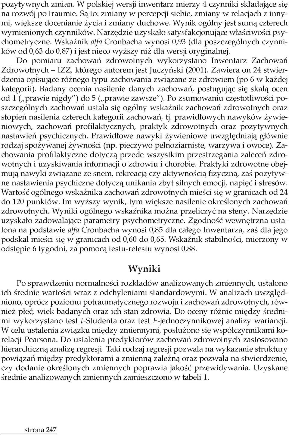 Praktyki zdrowotne obej lona na podstawie alfa mi wykorzystano